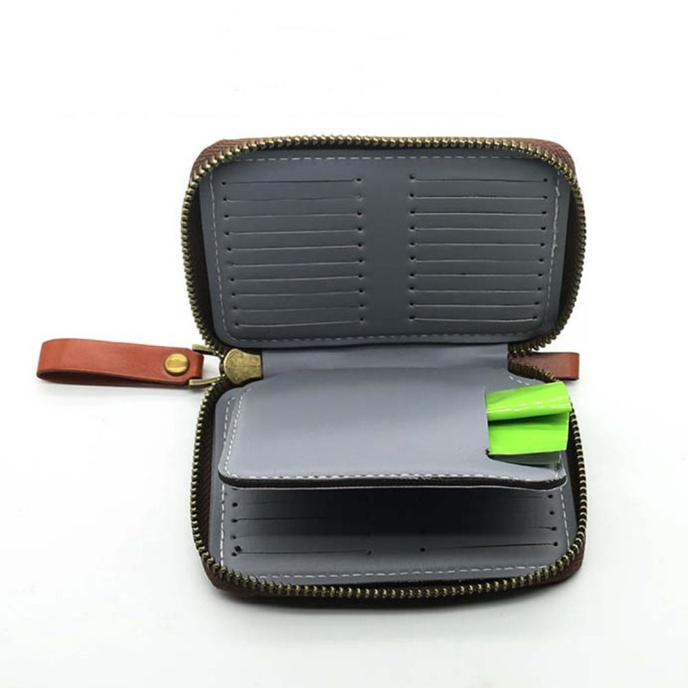 Fishing Lure Jig - PU lederen portemonnee tas voor kunstaas,