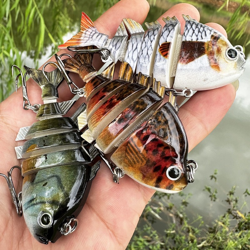 Fishing Lure Popper - 8cm16g Multi-articulerende Swimbait Vislokdoosjes Levensechte Tilapia