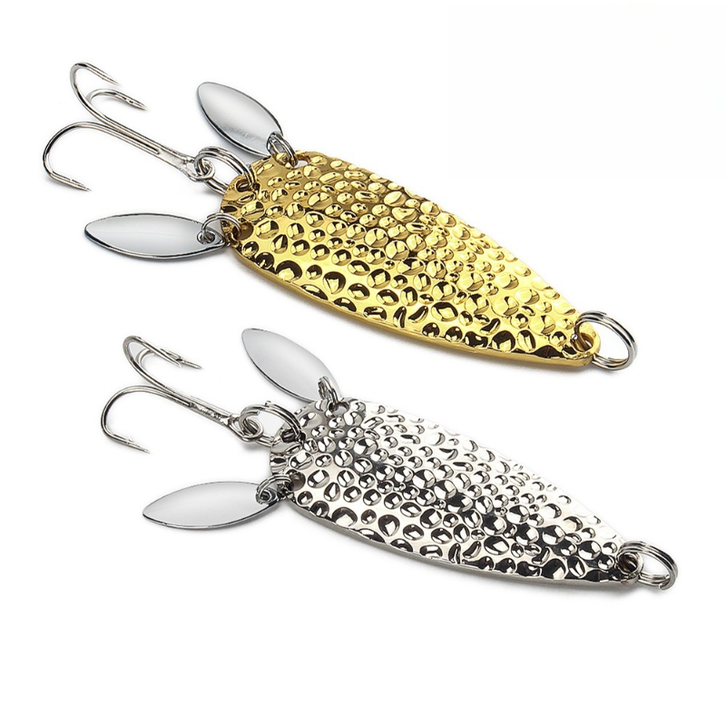 Fishing Lure Swimbait - 1 Stuks Metalen Lepel Spinnerbait Dubbele