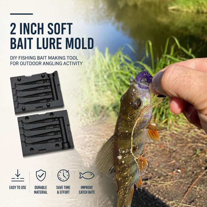 Fishing Lure Accessories - 2 inch zacht aasvorm voor het