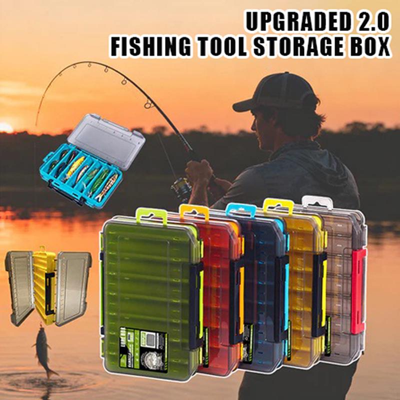 Fishing Lure Box - Dubbelzijdige compacte visdoos - Gestroomlijnde visserij