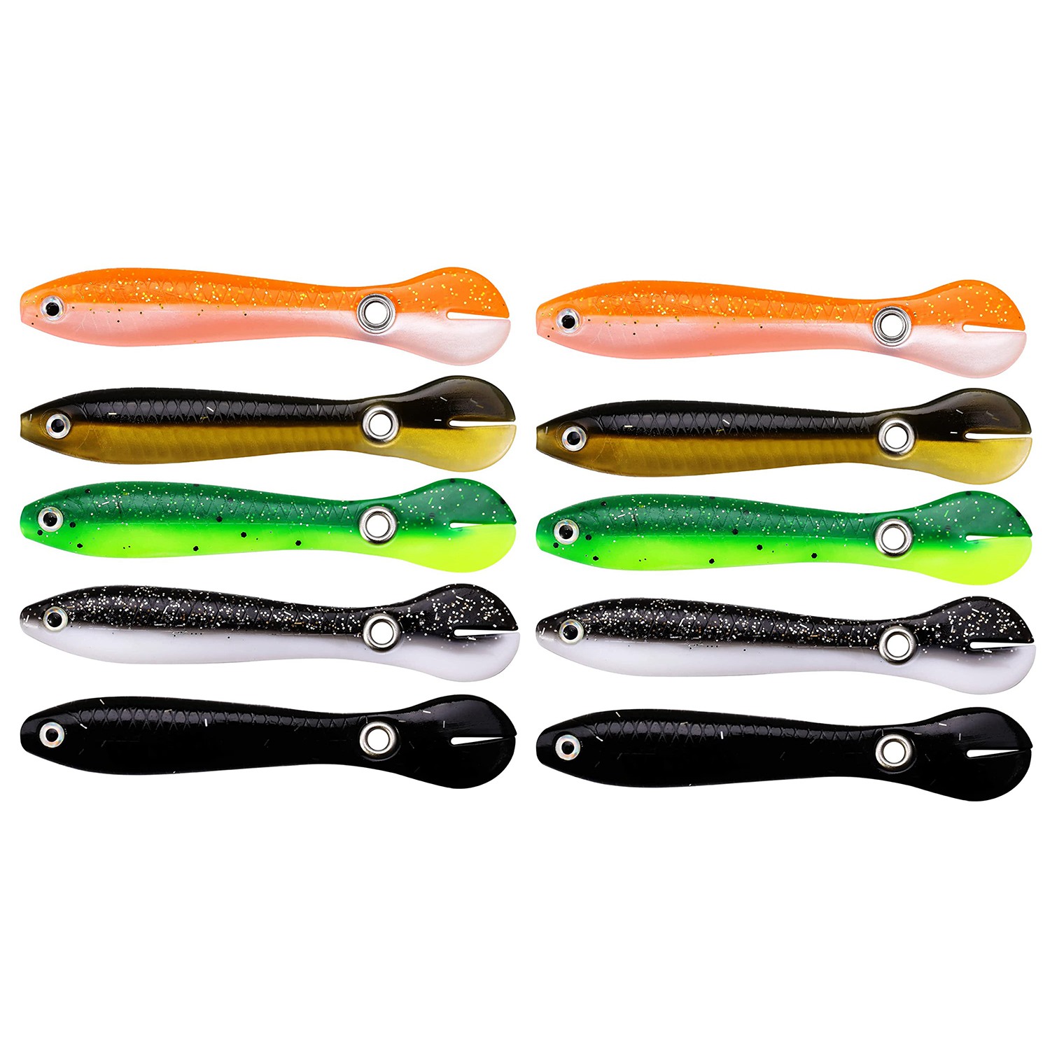 10 Stuks Zachte Vissen Lokken, - Fishing Lure Swimbait recensie en prijs