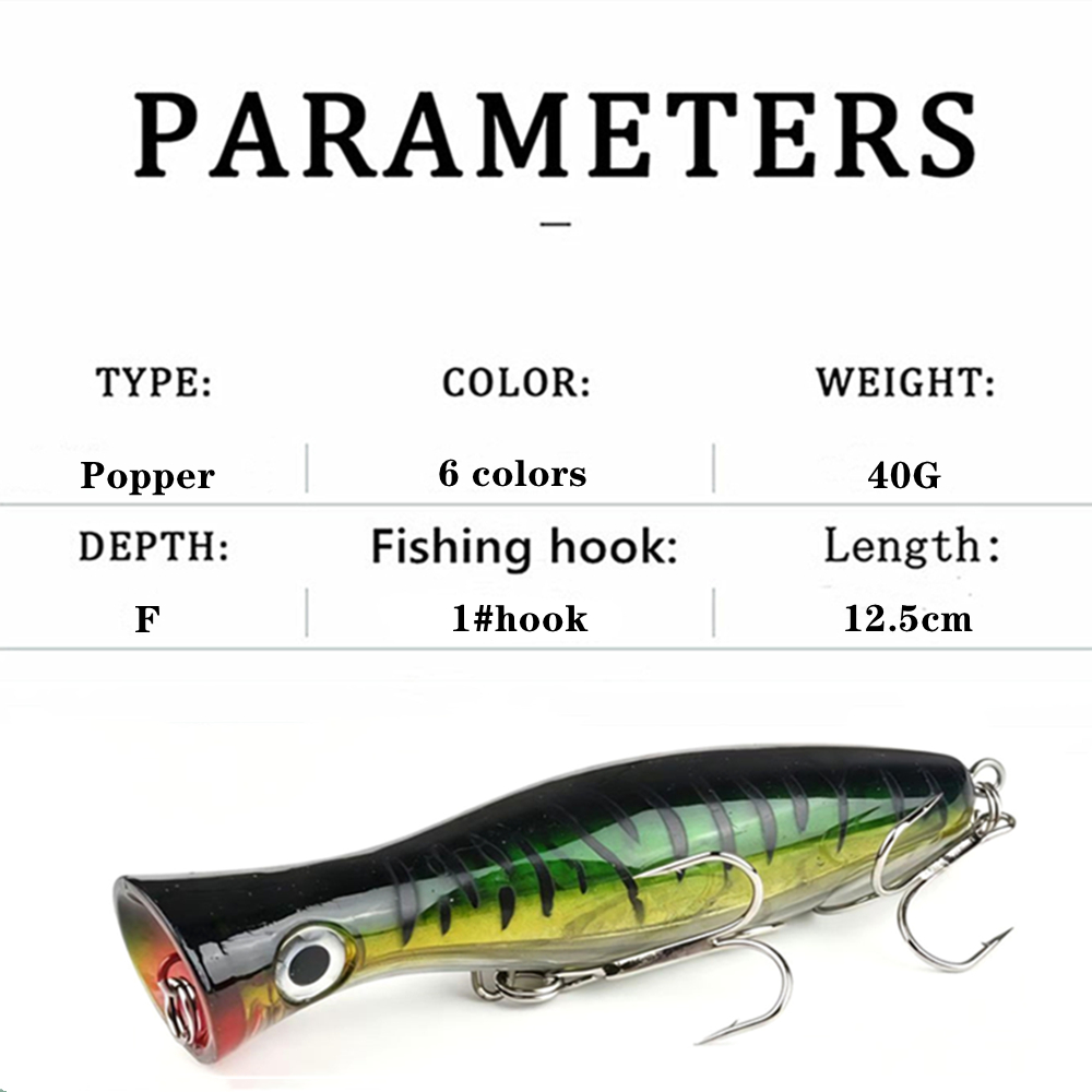 1pc 41g Grote Popper Wobbler D - Fishing Lure Popper recensie en prijs