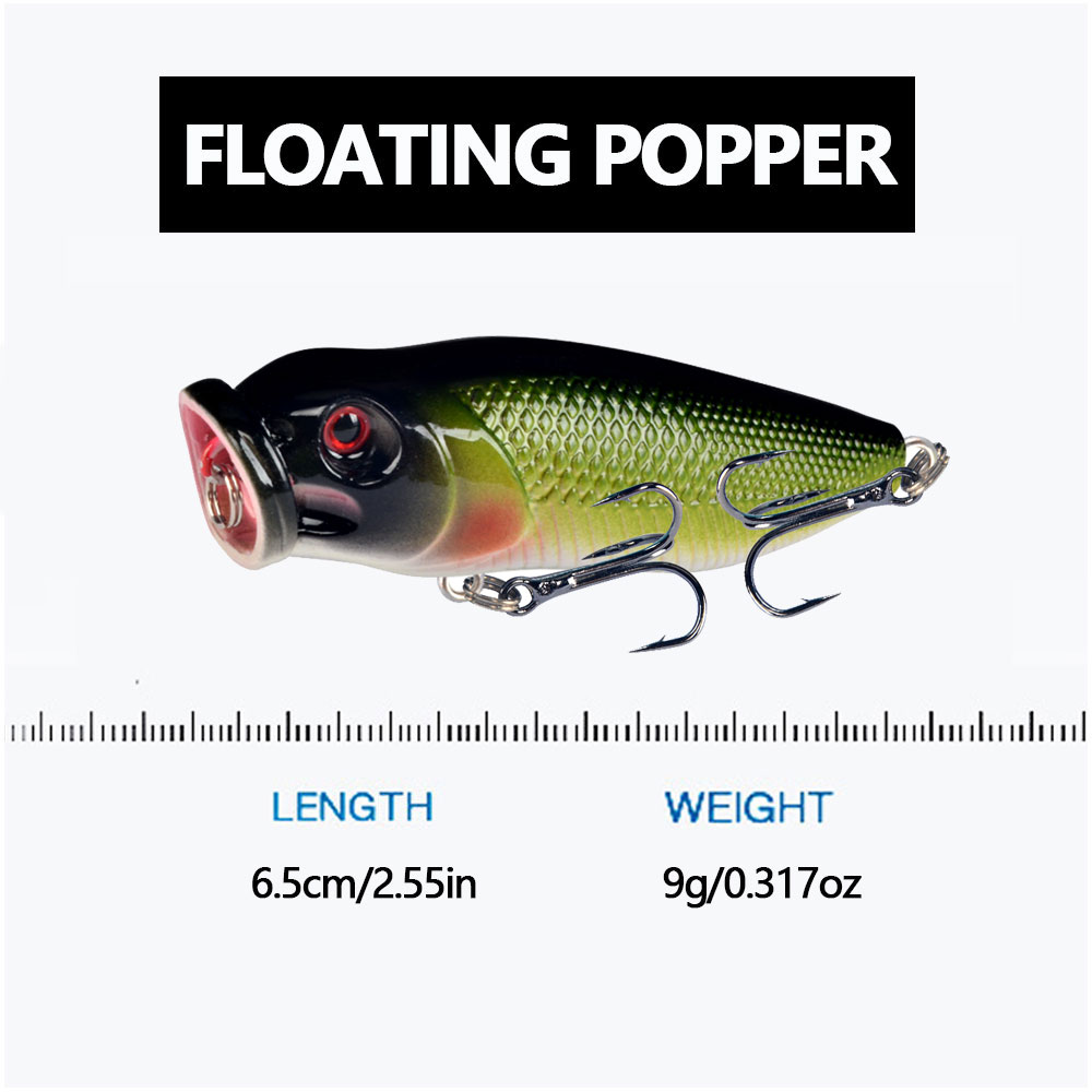 1 stks Popper Vis Aas Topwater - Fishing Lure Popper recensie en prijs